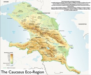 Map of the Larger Caucasus Eco-Region