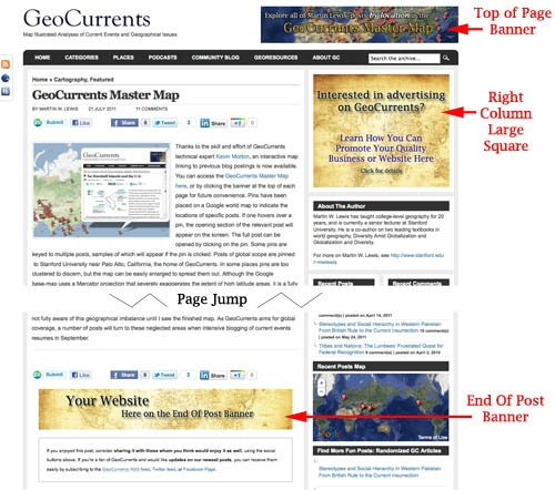 Geography Ad Samples