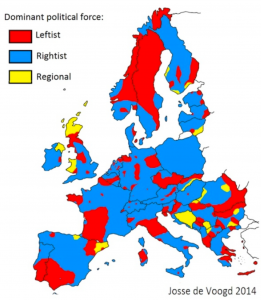 Europe Political Orientation Map