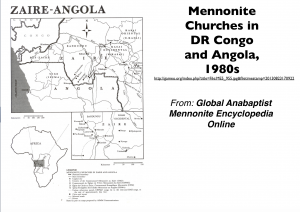 Mennonites in Congo Map